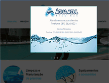 Tablet Screenshot of aguaazulpiscinas.com.br